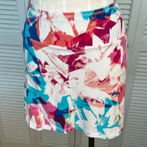 Talbots, T by Talbots Skort, size Petite Small, pink/blue/white floral design